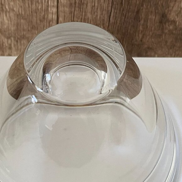 Hanne Dreutler Arthur Zirnsack Studio Ahus Sweden Signed 1997 Crystal Bowl Vase - Picture 5 of 10